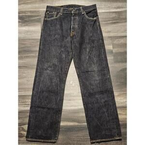 Levis 501 Jeans Mens 31x30  Button Fly Straight Leg Dark Denim